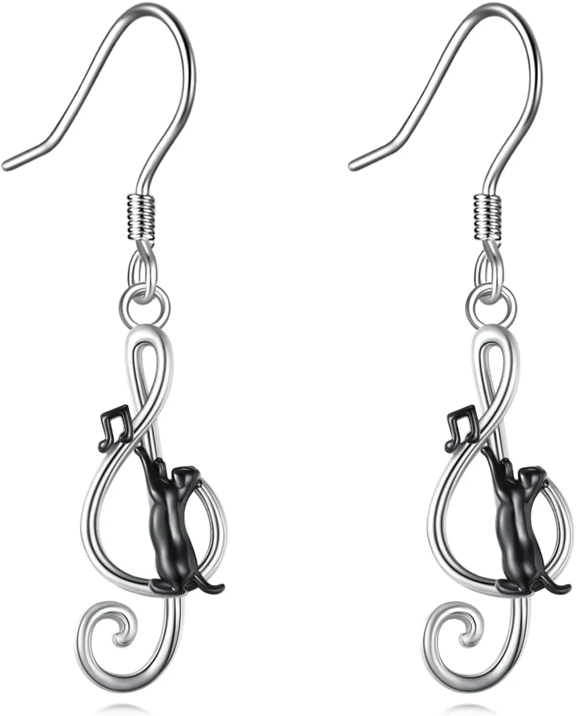 URONE Cat/Spider Earrings 925 Sterling Silver Animals Dangle Earrings Animals Jewelry Gifts for Women