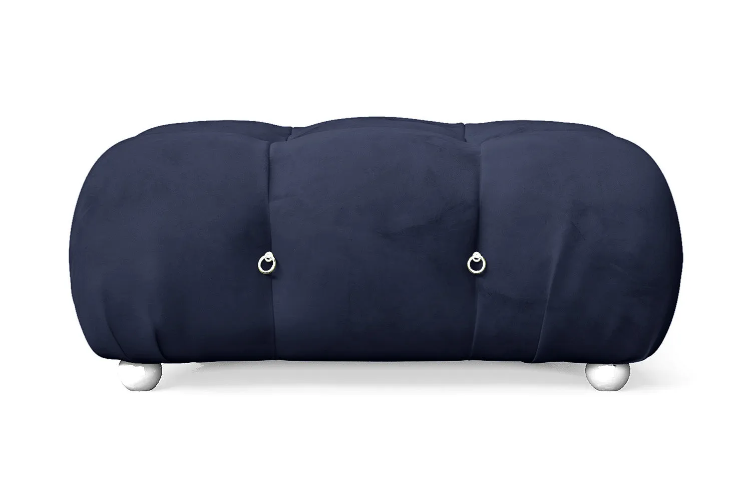 Varese Ottoman Dark Blue Velvet Large