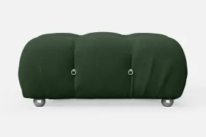 Varese Ottoman Forest Green Linen Fabric Large