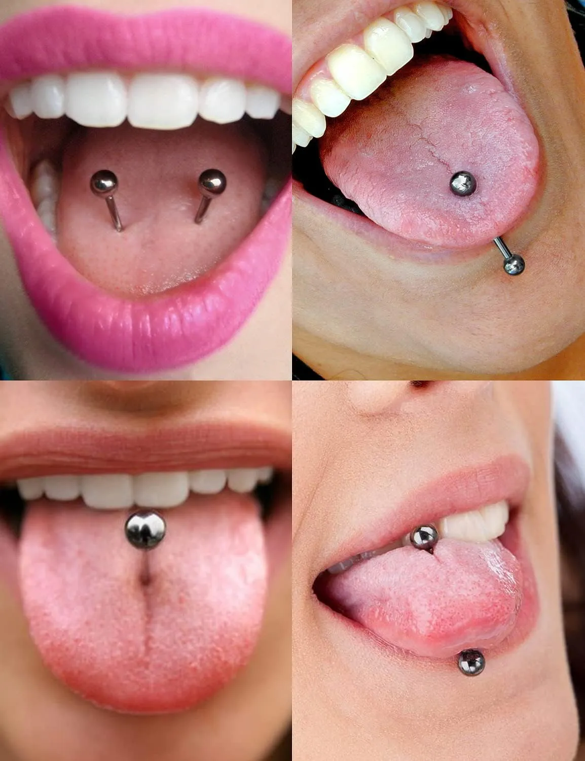 Vsnnsns 14G 16G Internally Threaded ASTM F136 Titanium Tongue Rings Nipple Piercing Jewelry Straight Barbell Tongue Rings Nipple Piercing Jewelry for Women Men 14 Gauge 16 Gauge 12MM 14MM 16MM