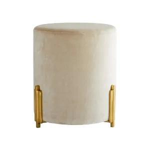Warby Ottoman Sterling Velvet