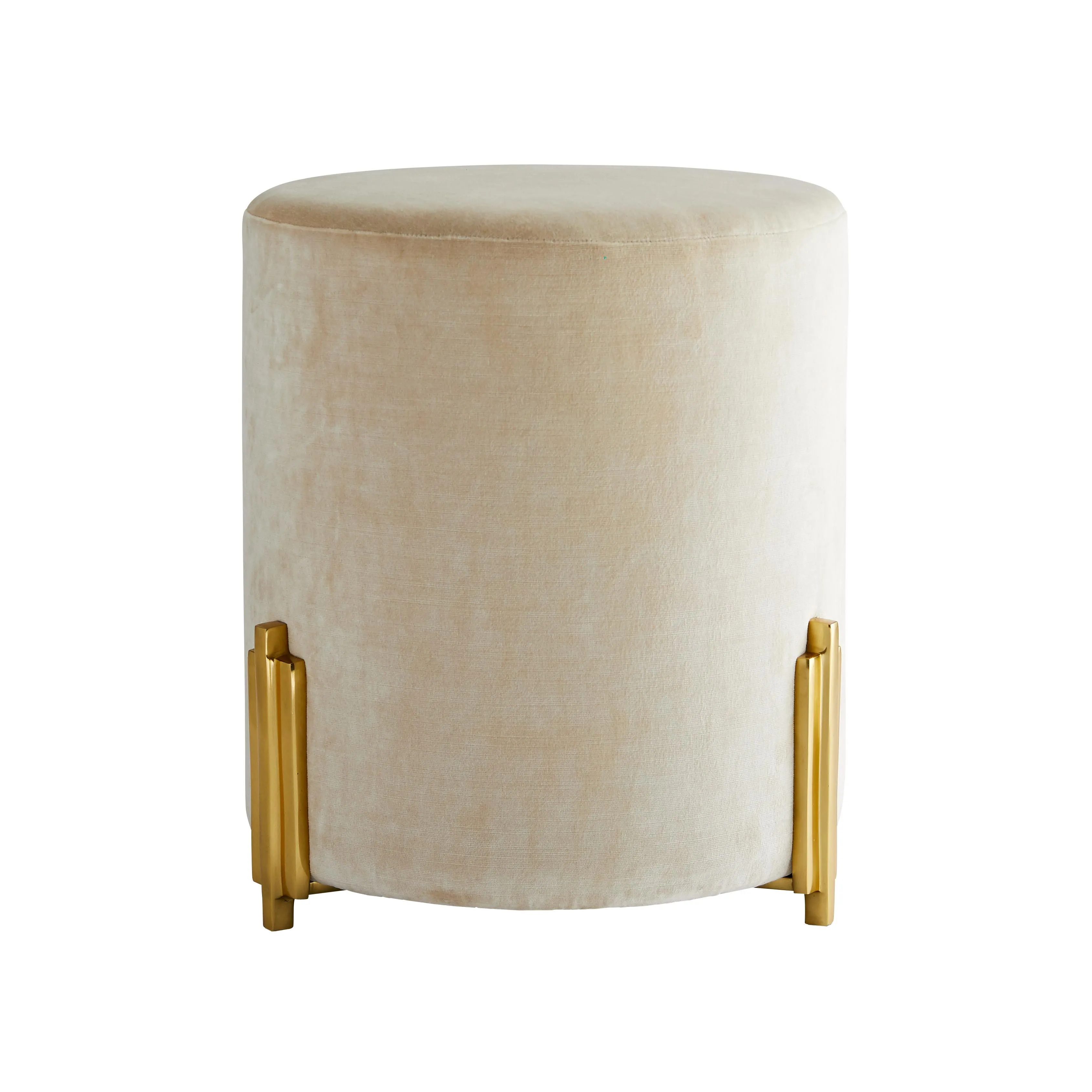 Warby Ottoman Sterling Velvet