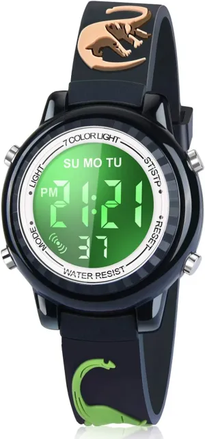 Waterproof LED Kids Watches with Alarm - Kids Toys Gifts for Girls Age 3-10