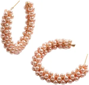 Women's Handmade Pearls of Wisdom Earrings, Hypoallergenic
